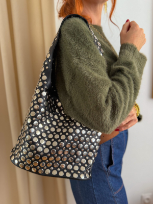 Sac clouté noir