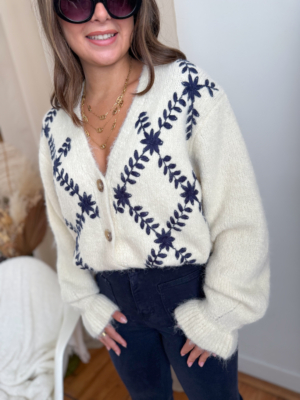 Daniel gilet broderie