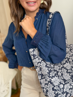 Caro blouse marine