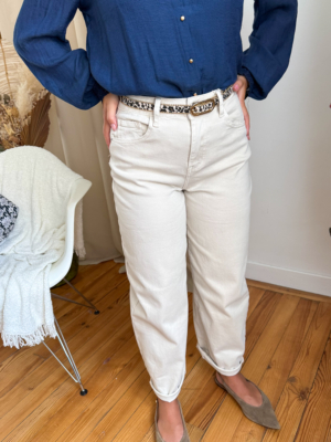 Abel jean ballon beige