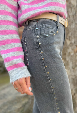 Hervé jean gris à clous