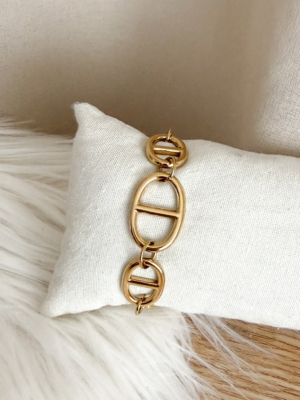 Bracelet maille géométrique