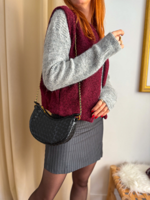 Sac tressé noir