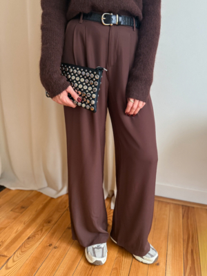 Dino pantalon fluide choco
