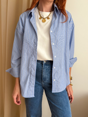 Margot chemise bleue rayée