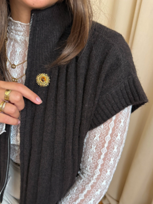 Broche soleil