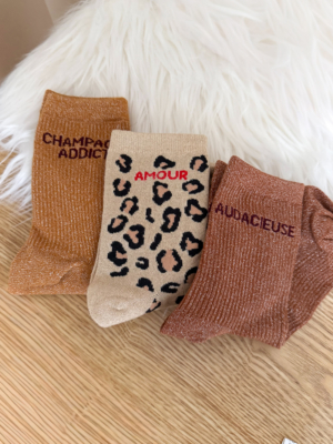 Chaussettes AMOUR léopard