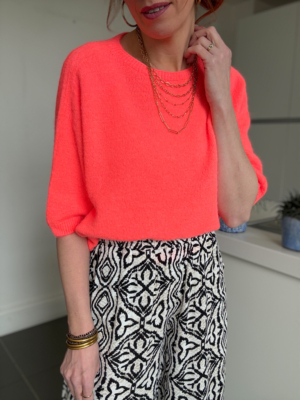 Noé pull fin corail