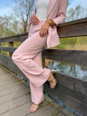 Eric pantalon rose + ceinture