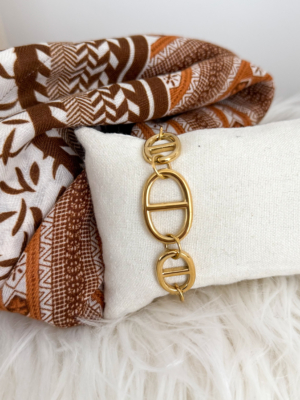 Bracelet maille géométrique