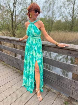 Dora robe longue verte