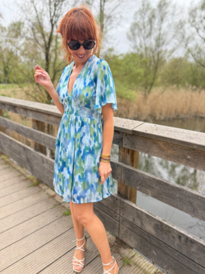 Sandra robe courte imprimée