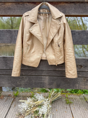 Gold perfecto simili cuir doré