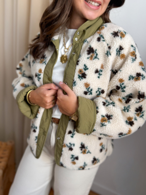 Vaia veste réversible fleurie