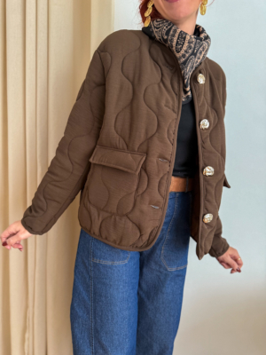 Jacque veste matelassée choco