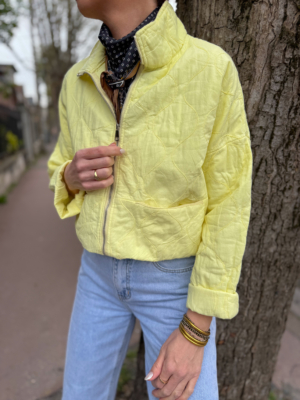 Annie veste zippée citron