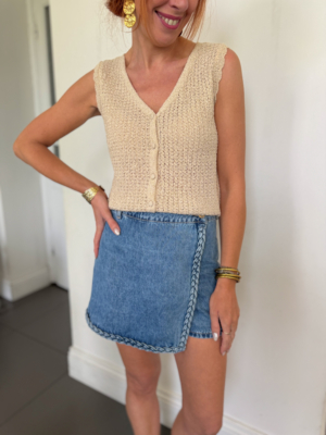 Fido top crochet lurex