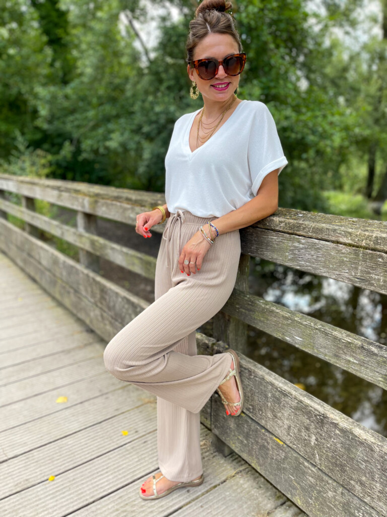 Alin pantalon fluide beige Justine