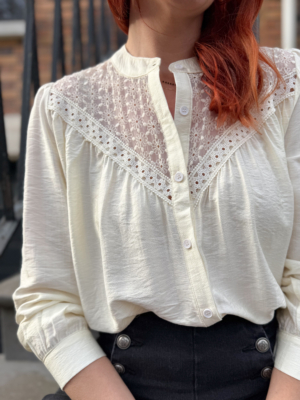 Astride blouse écrue